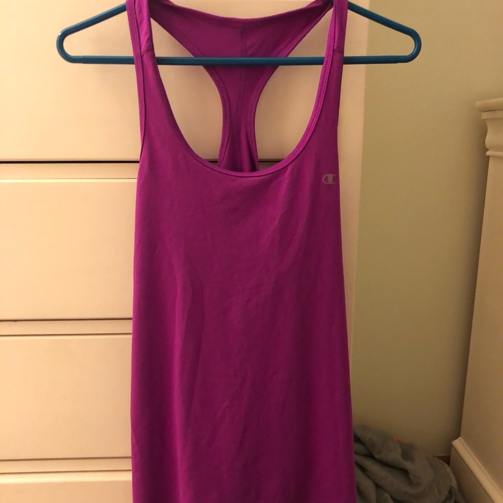 Purple champion workout tank